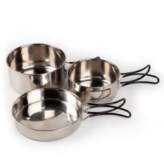 Evolite Evercamp 3in1 Stainless Steel Cook Set