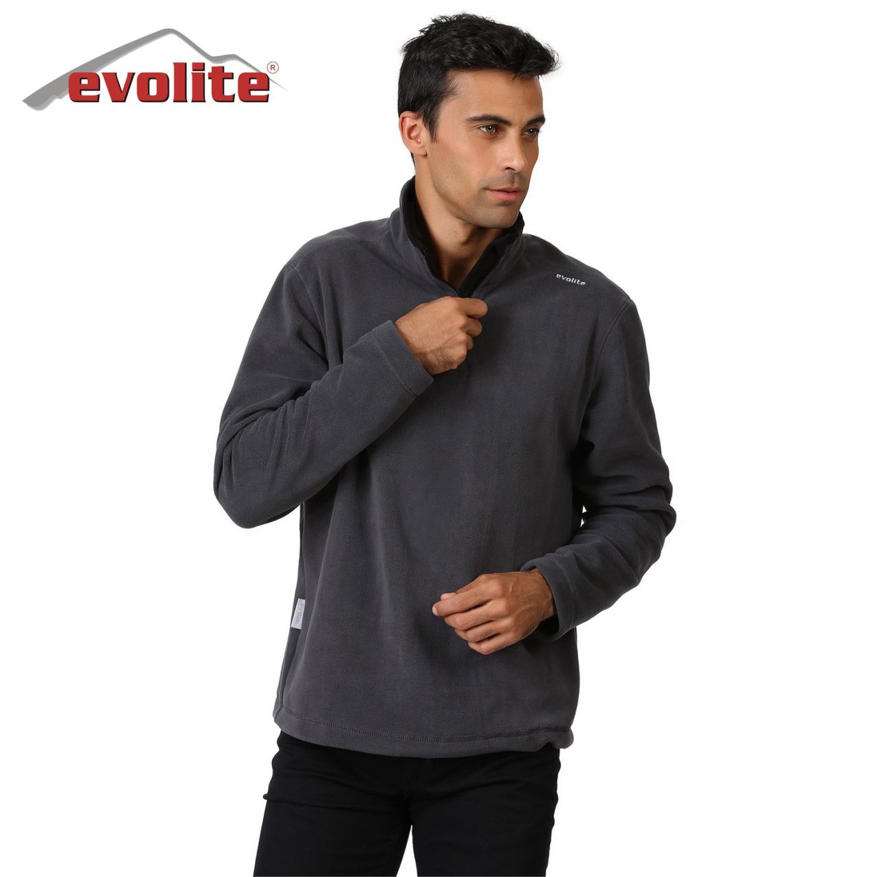 Evolite Men’s Fuga Microfibre Fleece Sweater - Grey