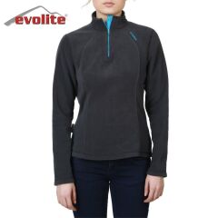 Evolite Women’s Fuga Microfibre Fleece Sweater – Grey