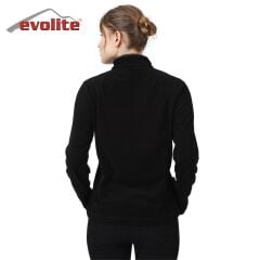 Evolite Women’s Fuga Microfibre Fleece Sweater – Black