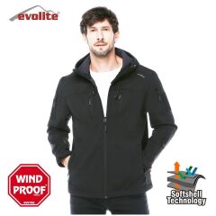 Evolite Men’s Combat Softshell Jacket XL - Black