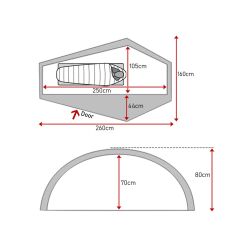 Evolite Summit Pro Tent Sun Fresh UPF80