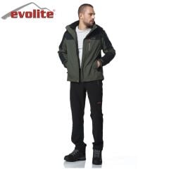 Evolite Men’s Diva 3in1 Jacket - Khaki/Black