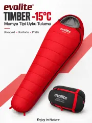 Evolite Timber Sleeping Bag -15°C - Red