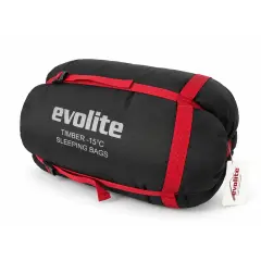 Evolite Timber Sleeping Bag -15°C - Red
