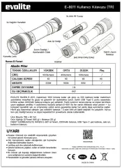 Evolite Raven 1000 lm Şarjlı El Feneri