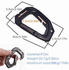 Evolite Tactical Molle Carabiner Sand Colour