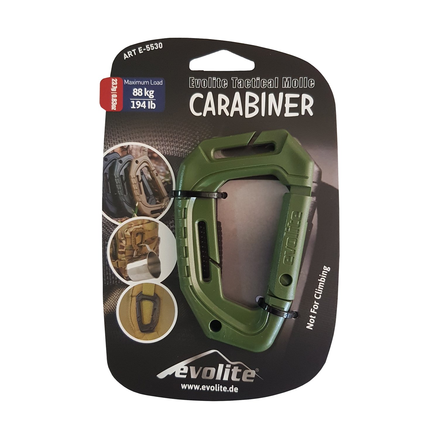 Evolite Tactical Molle Carabiner Sand Colour