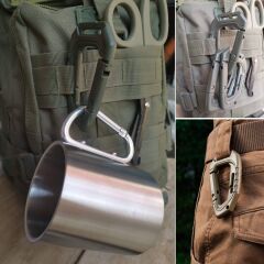 Evolite Tactical Molle Carabiner Sand Colour