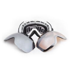 Evolite Chamelon Magnetic Ski Goggles - White