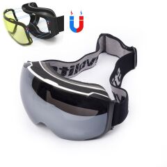 Evolite Chamelon Magnetic Ski Goggles - White