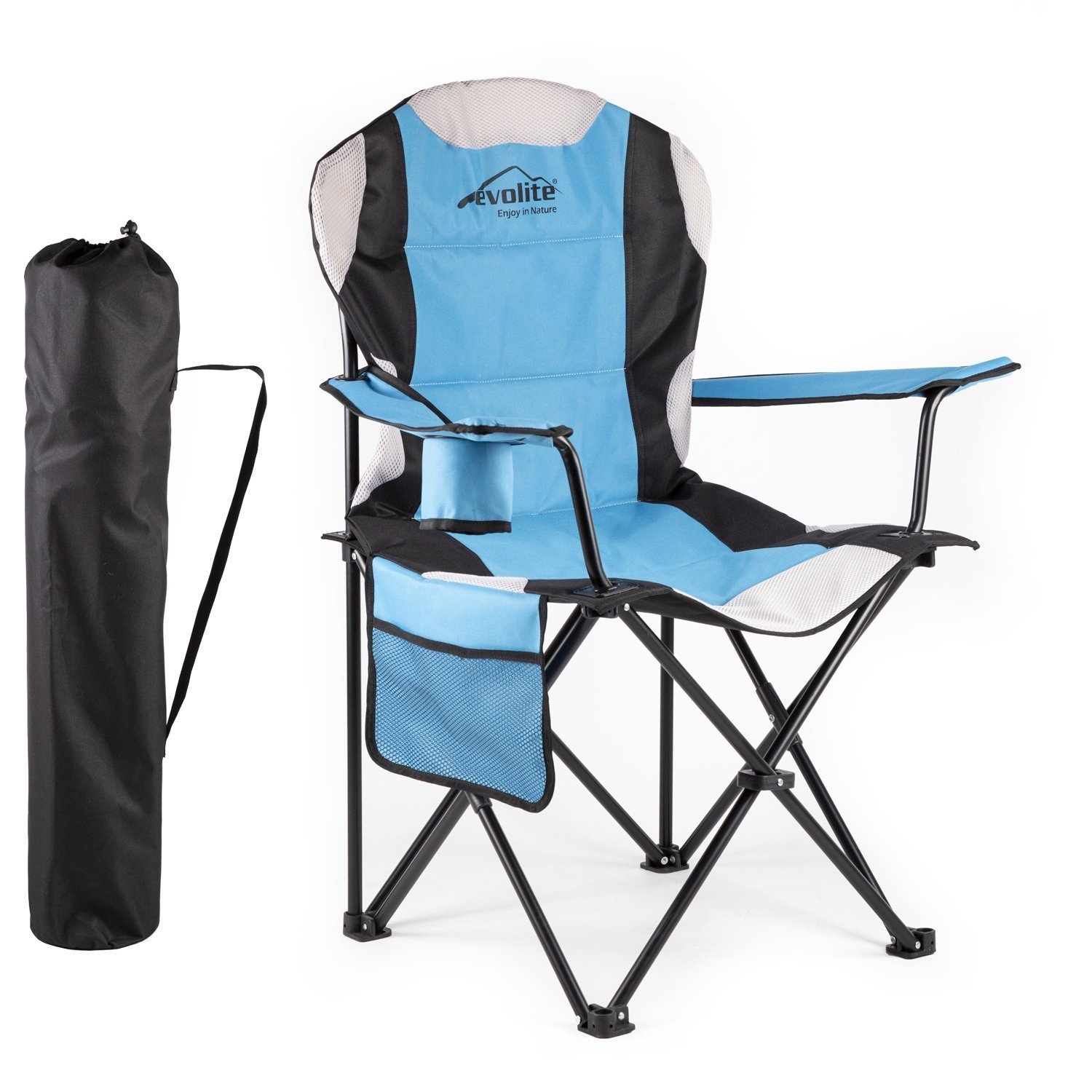 Evolite Nature Foldable Camping Chairs – Turquoise