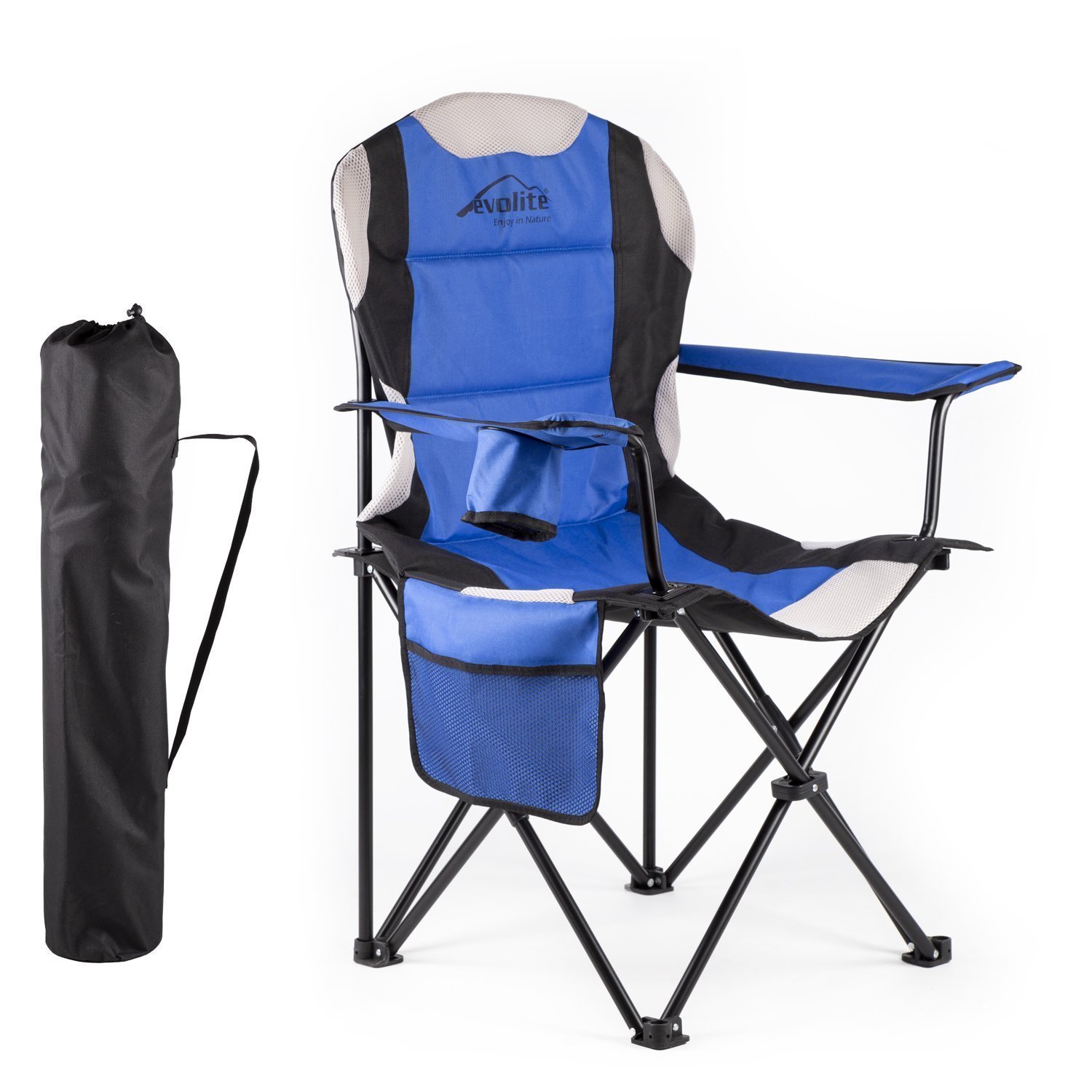 Evolite Nature Foldable Camping Chairs- Blue
