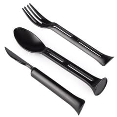 Evolite Combo Cutlery Set - Black