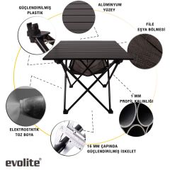 Evolite Nature Foldable Camping Table (Large)