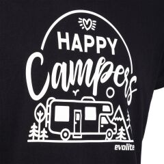 Evolite Happy Campers T-shirt-Black