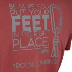 Evolite Rock Climbing T-shirt-Terracotta