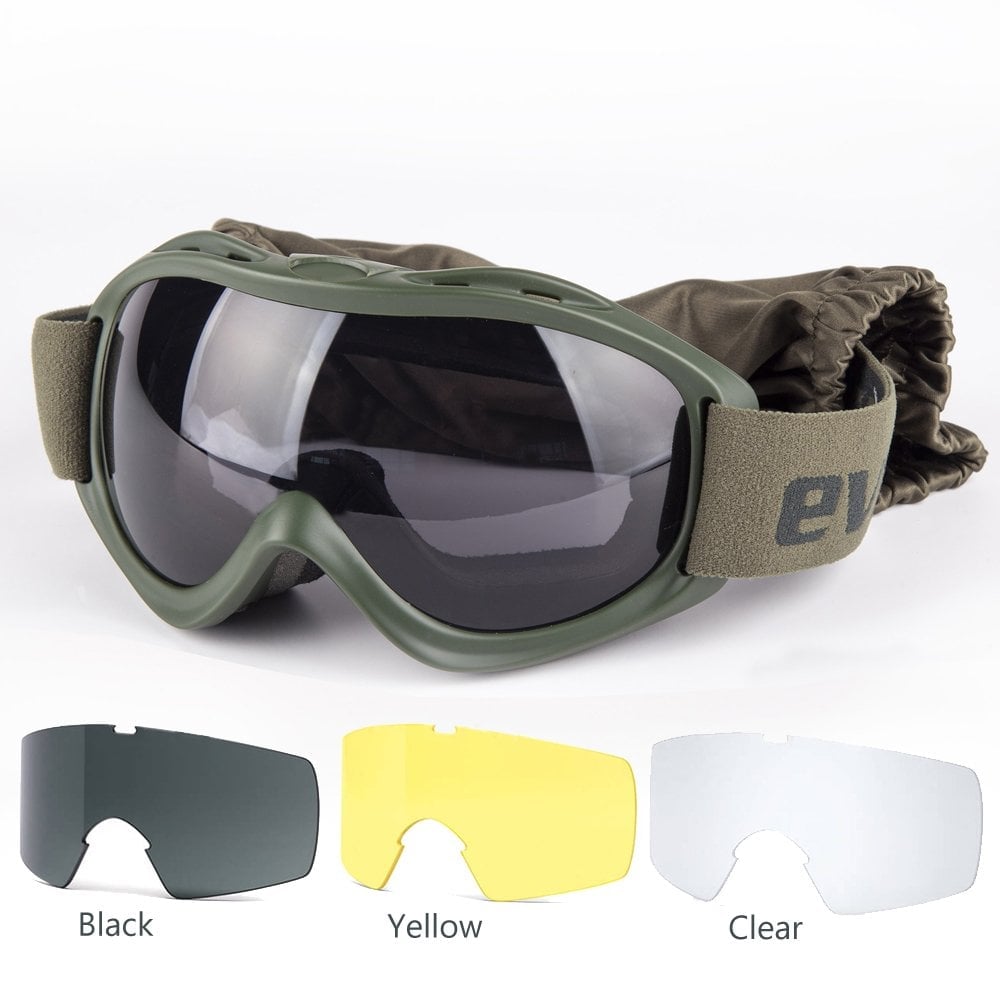Evolite Ballistic Protector Goggles - Khaki