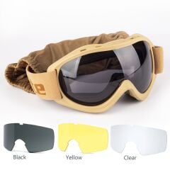 Evolite Ballistic Protector Goggles-Beige