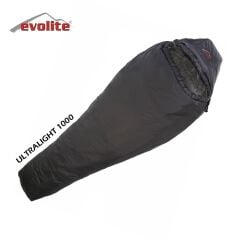 Evolite Ultralight 1000 Sleeping Bag -5ºC - Black