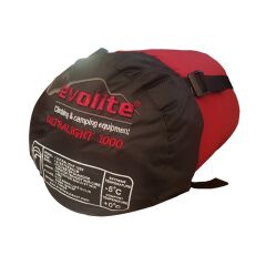 Evolite Ultralight 1000 Sleeping Bag -5ºC (Black-Red)