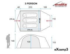 Evolite Excamp 3 Pro Tent