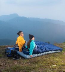 Evolite Camper Pro SQ Connectable Double Sleeping Bag – Blue