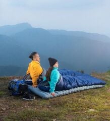 Evolite Camper Pro SQ Connectable Double Sleeping Bag 0°C - Blue