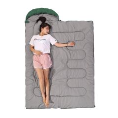 Evolite Camper Pro SQ Connectable Double Sleeping Bag – Khaki