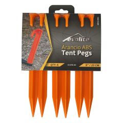 Evolite Arancio Abs Tent Pegs