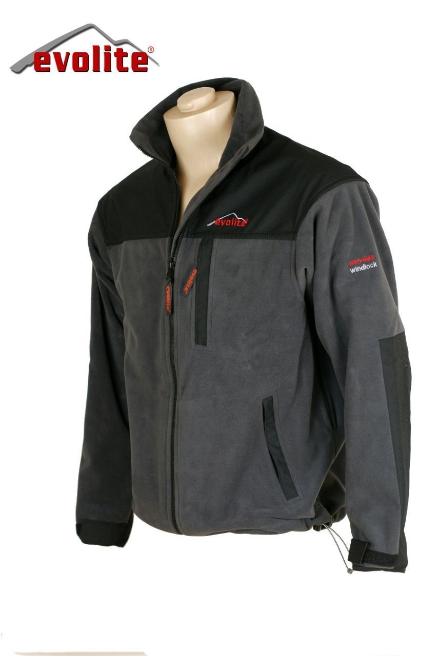 Evolite Men’s Windlock Fleece Jacket Smoky Gray - XL