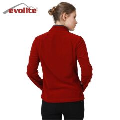 Evolite Women’s Fuga Microfibre Fleece Sweater - Red XL