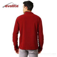 Evolite Men’s Fuga Microfibre Fleece Sweater - Red L