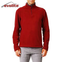 Evolite Men’s Fuga Microfibre Fleece Sweater - Red XXL