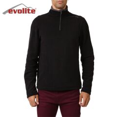 Evolite Men’s Fuga Microfibre Fleece Sweater – Black L