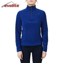 Evolite Women’s Fuga Microfibre Fleece Sweater - Blue XL