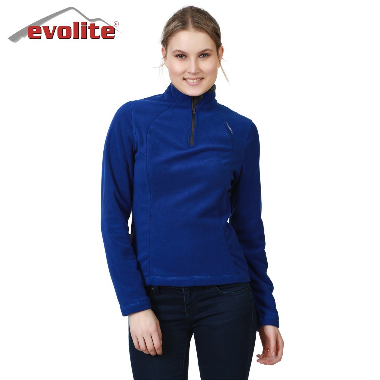 Evolite Women’s Fuga Microfibre Fleece Sweater - Blue XL