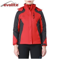 Evolite Women’s Diva 3in1 Jacket - Grey/Red XL