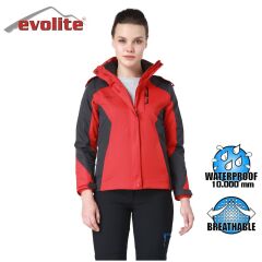 Evolite Women’s Diva 3in1 Jacket - Grey/Red XS