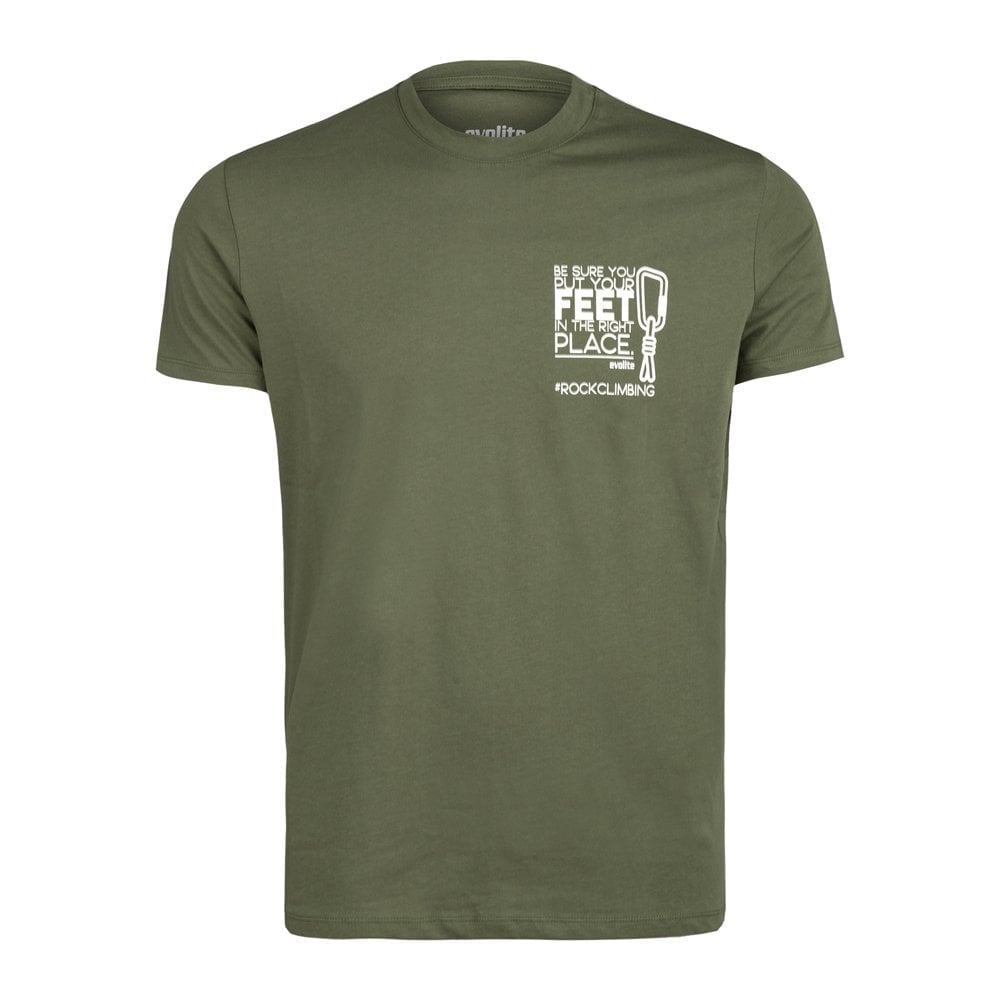 Evolite Rock Climbing T-Shirt - Khaki S