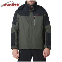 Evolite Men’s Diva 3in1 Jacket - Khaki/Black XXL