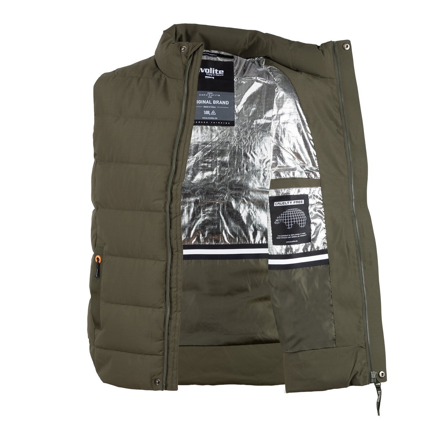 Evolite Men’s Vertex Vest - Khaki S