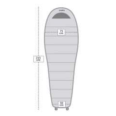 Evolite Cocoon 300 Down Sleeping Bag -12°C Khaki