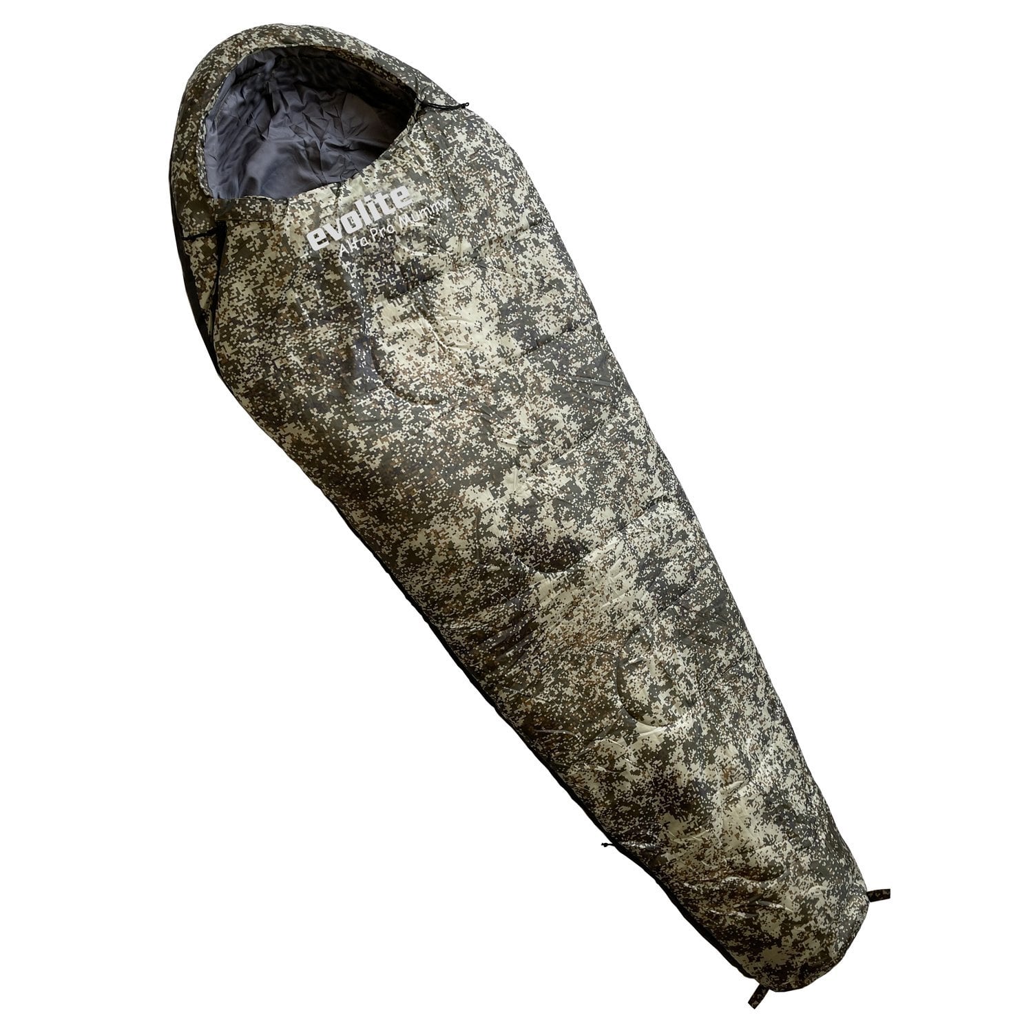Evolite Alfa Pro Camo Sleeping Bag 0°C Right