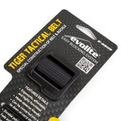 Evolite Tiger Tactical Belt - Black 115
