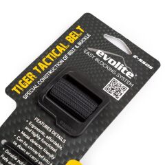 Evolite Tiger Tactical Belt - Black 125