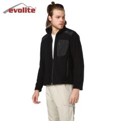 Evolite Unisex Icon Fleece Jacket - Black XXXL