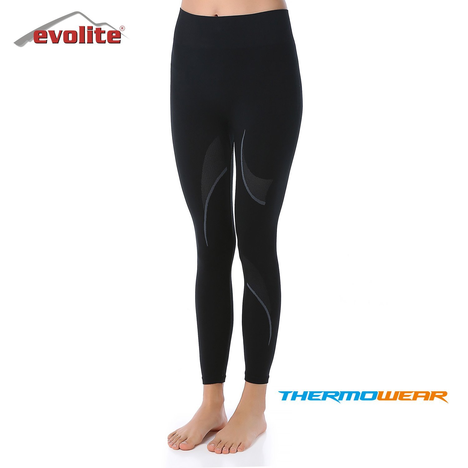 Evolite Women’s Thermowear Bottom Baselayer - Black/Grey S-M